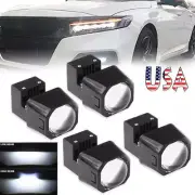 4pc 1.5'' Bi LED Projector Mini Lens Hi-Lo Headlight Retrofit Universal 6000K US