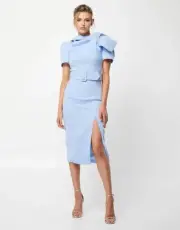 Mossman Daybreak Blue Dress New Size 16