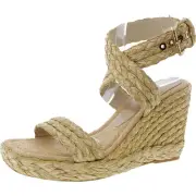 Dolce Vita Womens BHFO Tan Buckle Wedge Heels 9.5 Medium (B,M) 6517
