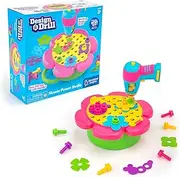 Educational Insights Design & Drill Flower Power Studio, Drill Toy, 50 Piece Set, Perfect for Boys & Girls Ages 3+