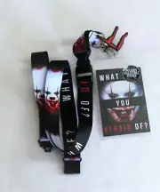 New Stephen King IT Scary Killer Clown What Are You Afraid Of? ID Holder Lanyard