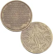 Put On The Full Armor of God Challenge Coin Bronze Plated