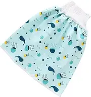 ibasenice Toilet Training Potty for Boys Girls Child Potty Urinal Toilet Baby Diaper Skirt Cotton Baby Diaper Pants Waterproof Training Skirt Sea l