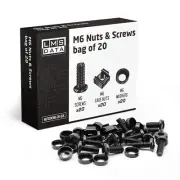 20-Pack of Black M6 Cage Nuts & Screws for Rack Mount Equipment Server 19" an...