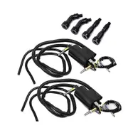 Set of 2 Ignition Coils & Caps for Suzuki GS550 GS650 GS750 850 1000 1100 Kawasaki KZ400 650 750 900 1000 33410-45012 Black