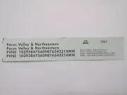 DM Custom Decals HO Pecos Valley & Northeastern 1997 ~ TS