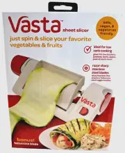 Vasta Veggie Slicer, Steel Blades, Compact Size, BPA Free, New (Y)