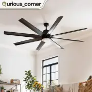 72" Smart Industrial Ceiling Fan Remote & App Control Quiet Reversible Motor