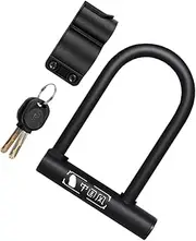 BIUDECO U-Lock Bike u Lock Bikes Bikes U Secure Locks Cable Bike Lock Helmet Lock U Shaped Bike Lock Bike d Lock Metal Cable Road Mountain Bike Lock Disc Lock Small Zinc Alloy Key Lock