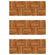 NNEVL Decking Tiles Vertical Pattern 30 x 30 cm Acacia Set of 30