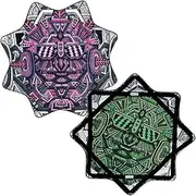 Mougee - Air Flow Star Artist Series - A Lighter Version of The Mougee Classic - Fun & Challenging Flow Toy (Nugatron - Two Sided - Chris Dyer Collection)