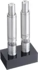 EBM One Hand Pepper & Salt Mill Set SP135W Silver