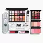 Professional Makeup Kit Set Eyeshadow Palette Blush Lipstick + Free LED Mirror