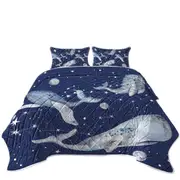 Space Whales Coverlet