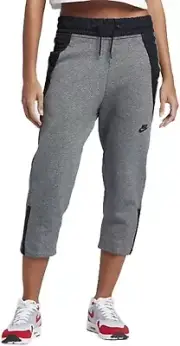 Nike Women's Sportswear Tech Fleece Cropped Pants Grey XL NWT