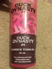 Duck Dynasty A&E Uncle Si Robertson Tea Cup Hot Pink Camo Easter Hey Tumbler New