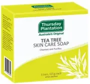 THURSDAY PLANTATION Tea Tree Skin Care Soap Bar 3 x 125g Pack