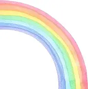 Amaonm Removable Large Boho Watercolor Half Rainbow Wall Stickers Murals Giant Peel and Stick Self Adhesive Colorful Pastel Rainbow Wall Decals Wallpaper for Kids Girls Bedroom Nursery Decoration (L