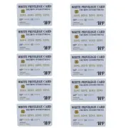 10 PCS White Privilege Ca Trumps Eything Credit Ca Se, Wallet Insert Ca Ca B