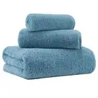 New Microfiber Bath Towel Set 3 Piece Oversize Quick Dry Lint Free Includes B...