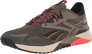 [Reebok] Men's Nano X2 TR Adventure Cross Trainer, Army Green/Black/Neon Red, 12