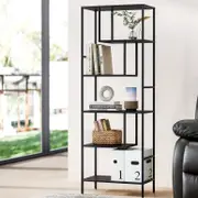 Bookshelf 5 Tiers RHYS Black