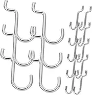 [SOPOTUTU] 20Pcs Heavy Duty Pegboard Hooks Metal Utility Hooks for Home Garage Organize Tools Accessories for Shopping Malls Auto Repair Shops
