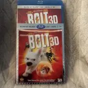 Disney Bolt (3D + Blu-ray + DVD + Digital, 2011, 3-Disc Set) New With Slipcover