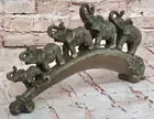Classic Art Deco Elephant Bronze Statue Symbol of Prosperity and Luck Figure