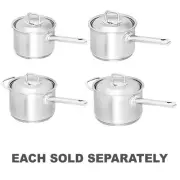 Scanpan Stylish Commercial Stainless Steel Saucepan Optimal Impact Bonded Base