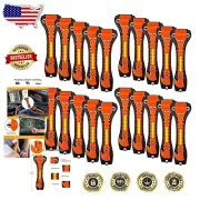 Emergency Escape Car Hammer with Seatbelt Cutter - 20 Pack Glow in the Dark