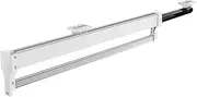 Pull Out Clothes Hanger Rail for Closet, Adjustable Heavy Duty Steel Clothes Storage Hanger Rack Bar for Pants Coats (White, 347mm)