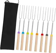 8 Pieces of Skewers for Campfire Cooking and Barbecue