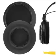 Geekria Protein Leather Ear Pads for ATH-Ad500X Ad700 Headphones (Black)