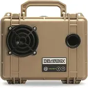 [DemerBox] Waterproof, Portable, and Rugged Outdoor Bluetooth Speakers. Loud Sound + Deep Bass, 40+ hr Battery Life, Dry Box + USB Charging, Multi-Pairing Party Mode (Fraser Tan, DB1)