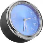 Mobestech Car Clock Small Digital Clock Mini Clock Small Clock Convenient Tool Truck Clock for Car Dash Dashboard Clock Desk Clock Mini Clock for Auto Dash Clock Small Tiny Clock Metal Blue
