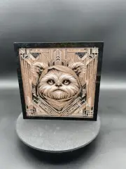 Ewok Art Deco 3D Printed Picture Star Wars Themed