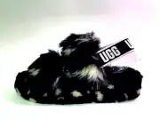 UGG Women's Oh Yeah Spots Slide Slipper Black 1118165-BLK f