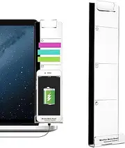 Monitor Note Holder,Clear Memo Board for Computer Monitor | Acrylic Adhesive Desk Accessories Screen Clear Message Organizer for Men Women Home