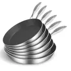 6X Stainless Steel Fry Pan Frying Pan Induction FryPan Non Stick Skillet