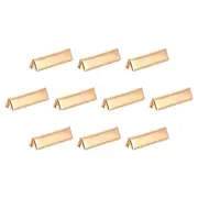 32Pcs Pinch Crimp Ends, 25mm Cord End Clasps Ribbon Crimp Ends, Gold