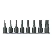 Koken 3/8" Square Drive Inhex Impact Socket Set On Rail 3-12mm 8 Piece Metric