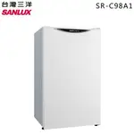 SANLUX 台灣三洋 98L 1級能效 單門小冰箱-珍珠白 SR-C98A1