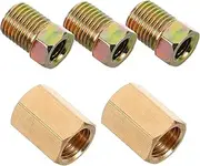 DRESSOOS 3pcs Brake Line Fittings Assortment Threads for Oil Pipe and Automotive Repair Kit for Brake Systems