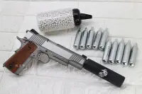 在飛比找Yahoo!奇摩拍賣優惠-台南 武星級 KWC M1911 CO2槍 TAC 刺客版 