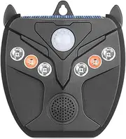 Solar Animal Repeller Outdoor | Solar Motion Sensor Animal Repeller,LED Flash Lights Adjustable Garden Accessories Waterproof Repel Devices for Lawn Fox Deer