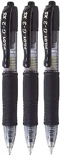 Pilot G2 Pixie Black Pilot G2 Pixie Rollerball Pen 0.7mm Nib Tip 0.39mm Line Width Mini Gel Ink Retractable 207 (Pack Of 3)