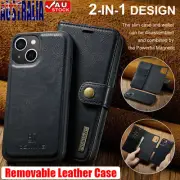 Wallet Case Magnetic Leather Cover For iPhone 16e 15 14 Plus 13 12 11 Pro Max XS