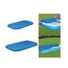 Rectangle Above Ground Swimming Pool Cover PE Dust Cover Waterproof Inflatable