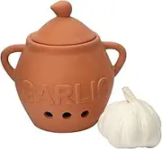 Dexam 17851023 Terracotta Garlic Keeper, Ceramic,12.75cm x 10cm, White